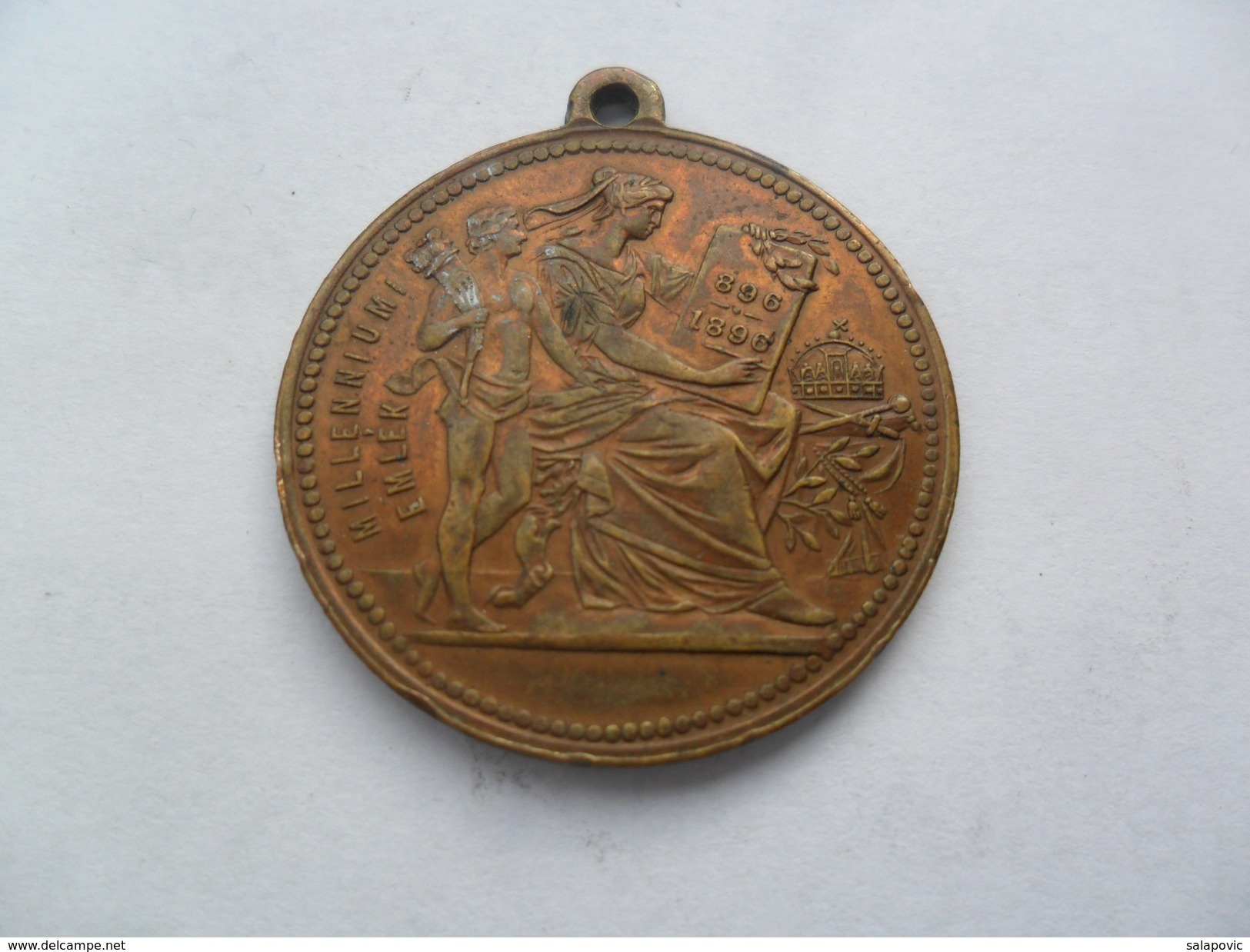 MEDAL HUNGARY  I FERENCZ JOZSEF - MILLENNIUMI EMLEK 1896  PLIM - Autres & Non Classés