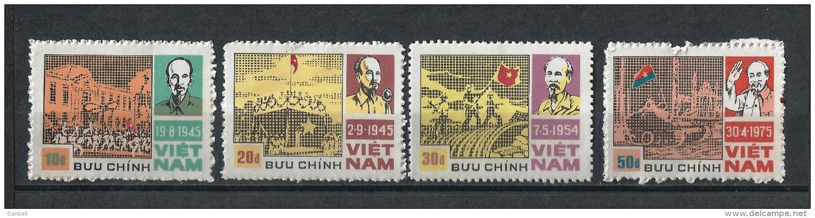 NORTH VIETNAM) 1987 Eventi Nazionali Serie Cpl 4val MNH** Scott 1740-43 - Vietnam