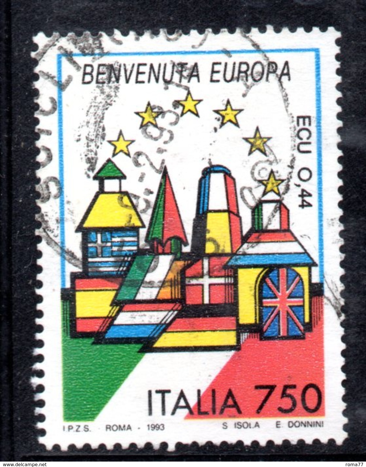 R1738 - ITALIA 1993 ,  N. 2034  Usato . Europa - 1991-00: Usati