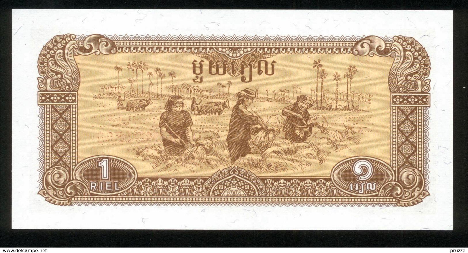 Kambodscha 1979, 1 Riel - UNC, Kassenfrisch - Cambodia