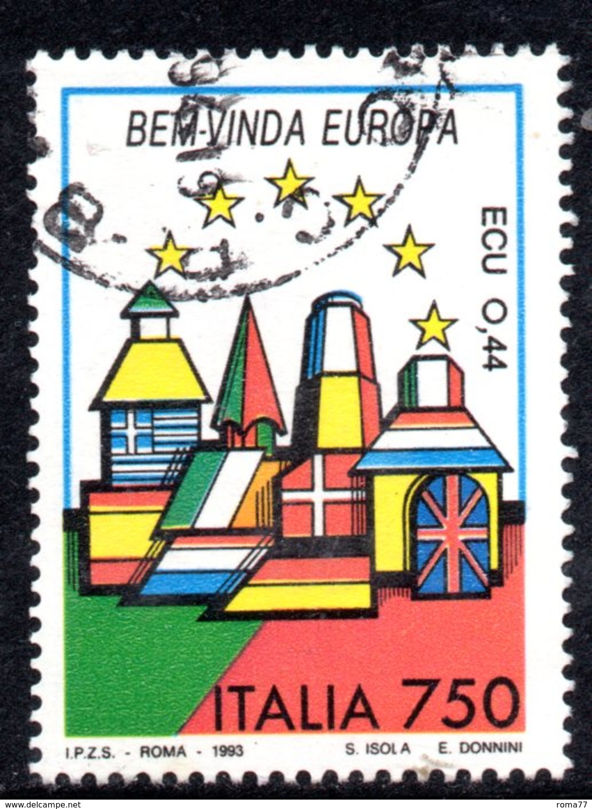 R1747 - ITALIA 1993 ,  N. 2043  Usato . Europa Portogallo - 1991-00: Usati