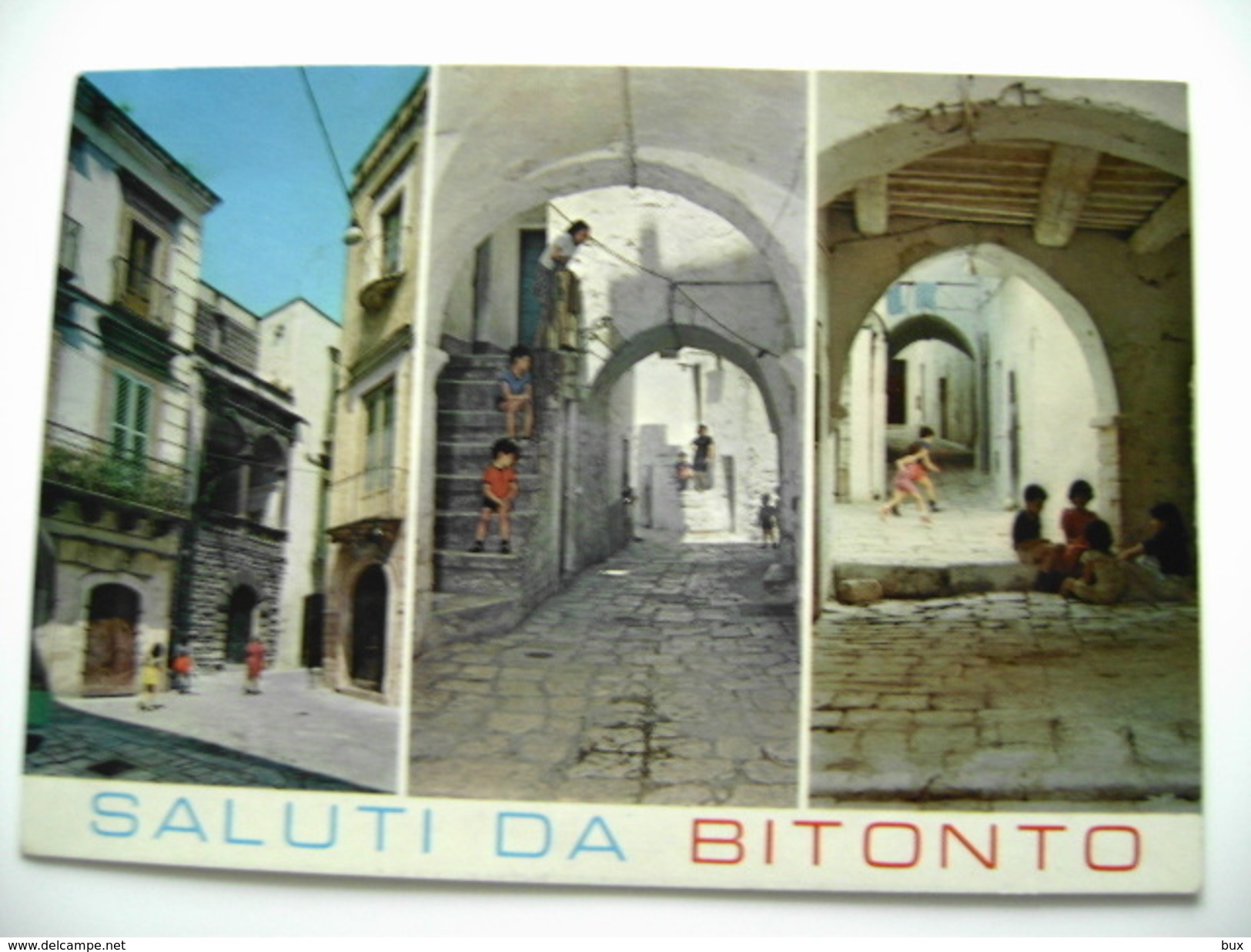 SALUTI  DA    BITONTO  BARI PUGLIA  NON  VIAGGIATA   COME DA FOTO - Bitonto