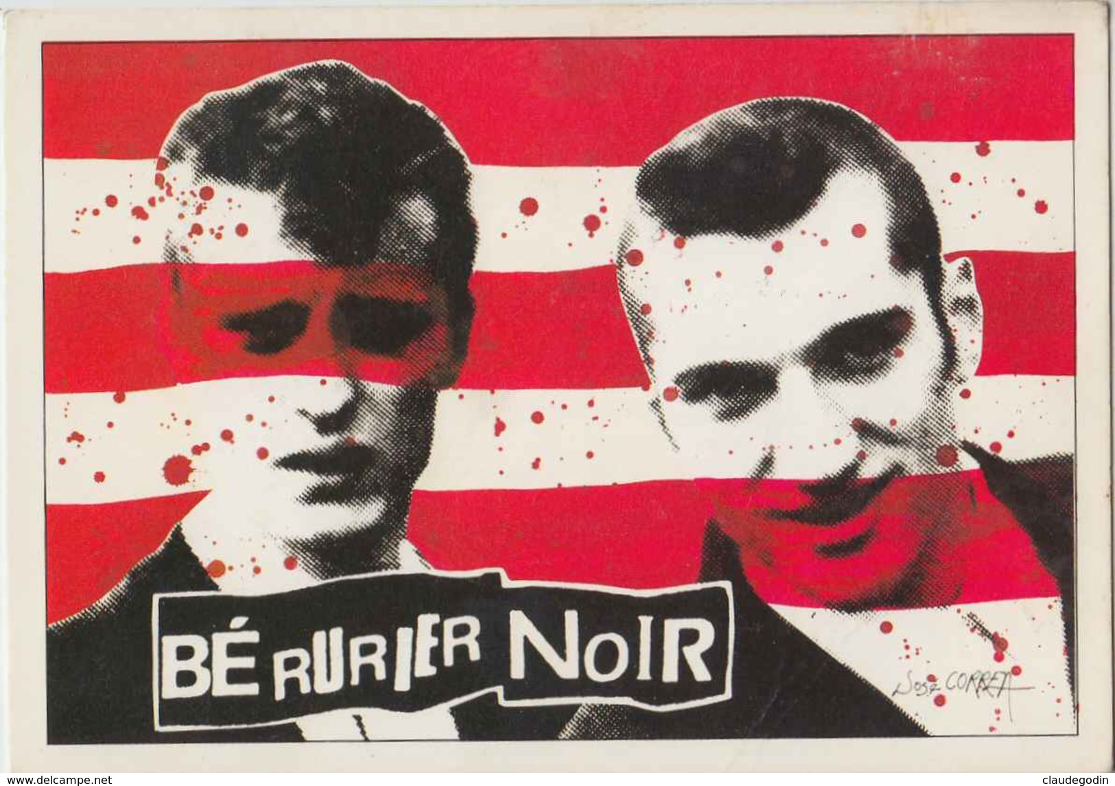 Bérurier Noir. Groupe Punk Rock Français. Carte Grand Format - Artistas