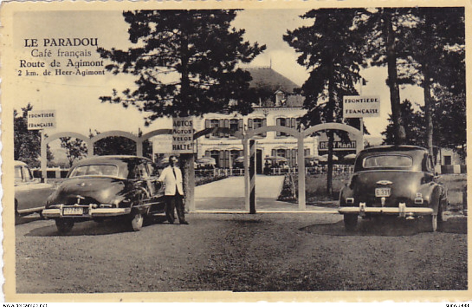 Café Le Paradou Agimont Givet (oldtimer, Frontière) - Hastiere