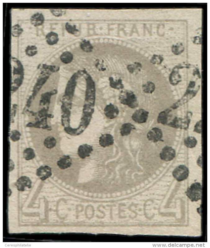 41B   4c. Gris, R II, Oblit&eacute;r&eacute; GC, TB - Other & Unclassified