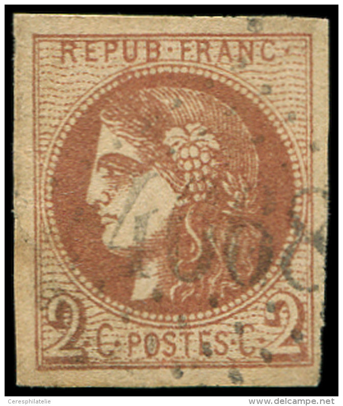40B   2c. Brun Rouge, R II, Obl. GC, Belles Marges, TB - Other & Unclassified