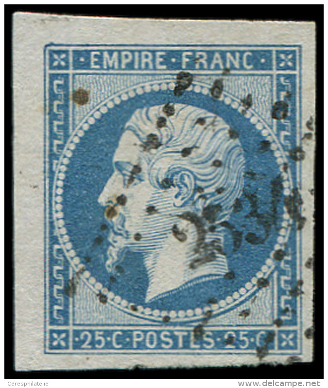 15   25c. Bleu, 2 Grandes Marges, Obl. PC 2534, TTB - Autres & Non Classés