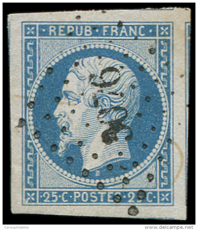 10   25c. Bleu, Obl. PC 3076, Marges &eacute;normes, Superbe - Sonstige & Ohne Zuordnung