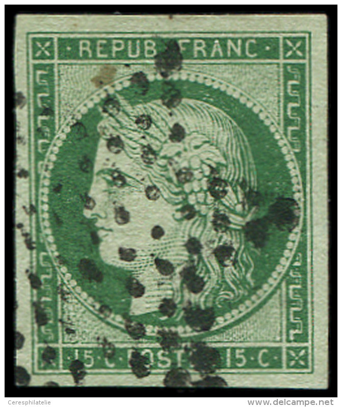 2b   15c. Vert FONCE, Obl. ETOILE, Tr&egrave;s Belles Marges, TTB - Sonstige & Ohne Zuordnung