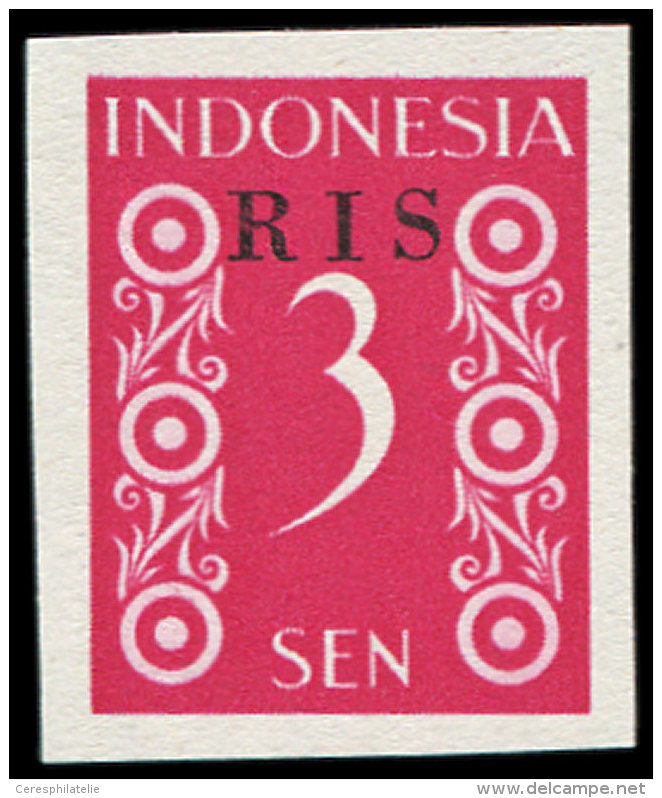 INDONESIE 5 : 3s. Rouge, Surcharge RIS Case 72, Avec Certificat, TB, Cote Zonnebloem - Other & Unclassified