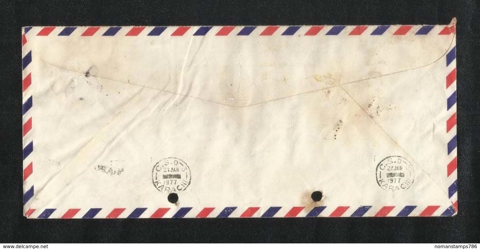 Korea 1977 Air Mail Postal Used Cover Korea To Pakistan  Insects Animal - Korea (...-1945)