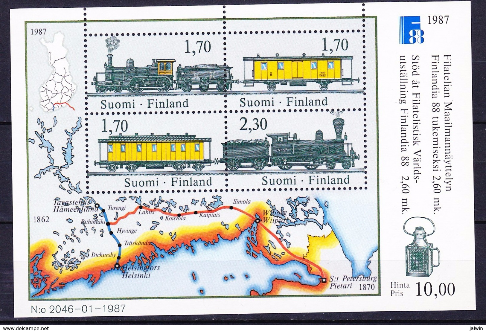 FINLANDE BLOC ET FEUILLET 1987 YT N° BF 3 ** - Blocks & Sheetlets