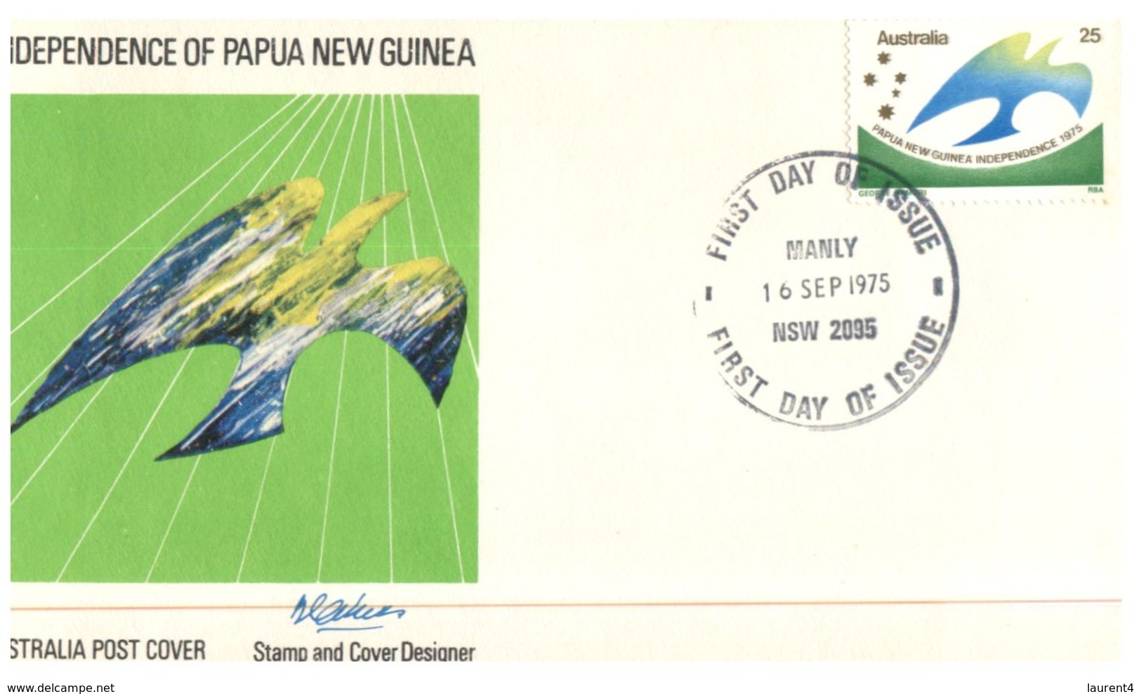 (663) Australian FDC Cover - 1975 - Independence Of Papua New Guinea (3 Covers) - Premiers Jours (FDC)