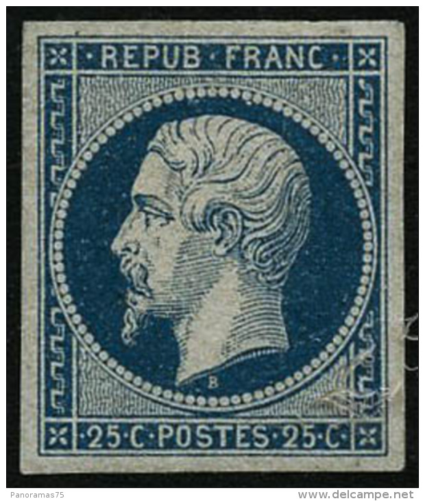 N&deg;10 25c Bleu, Quasi SC - TB - 1852 Louis-Napoleon