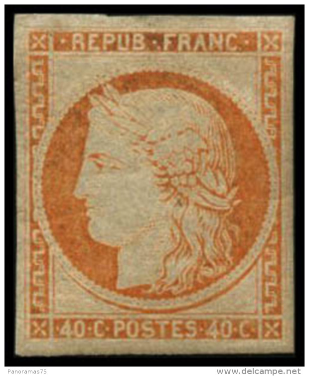 N&deg;5g 40c Orange, R&eacute;imp - TB - 1849-1850 Ceres