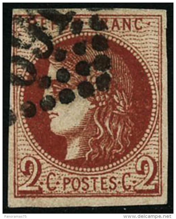 N&deg;40Ba 2c Rouge-brique, Superbe Nuance Fonc&eacute;e - TB - 1870 Bordeaux Printing