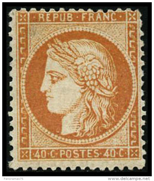 N&deg;38 40c Orange, Sign&eacute; Calves Et Roumet - TB - 1870 Siege Of Paris