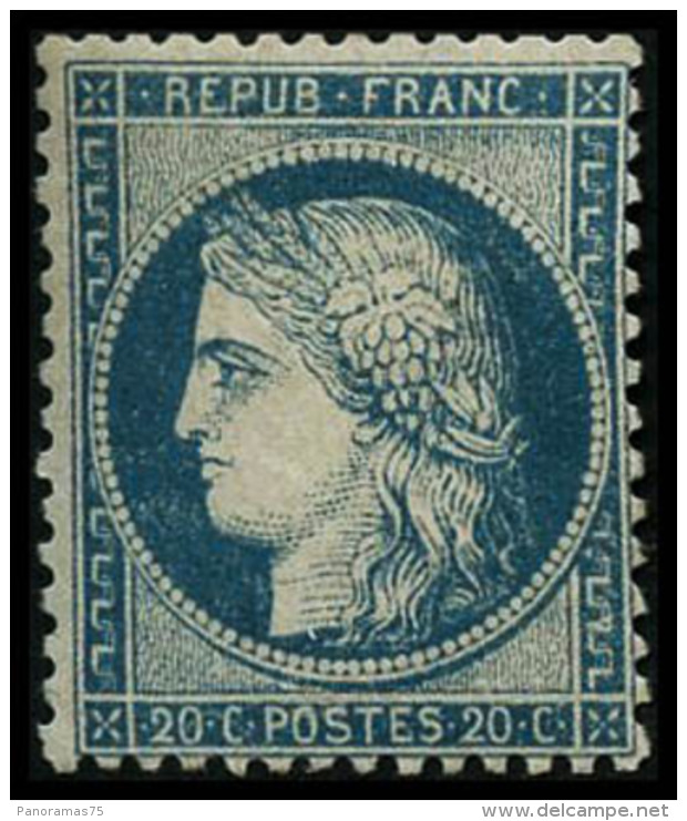 N&deg;37 20c Bleu, Sign&eacute; Brun Et Roumet - TB - 1870 Siege Of Paris