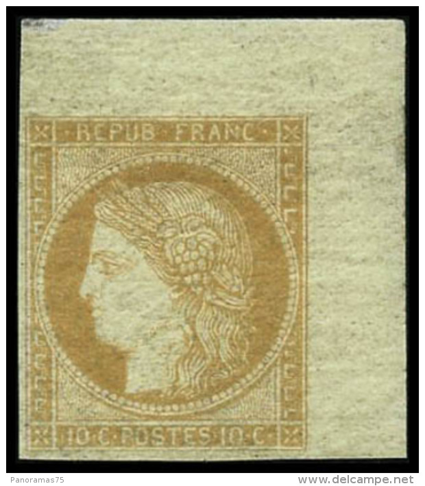 N&deg;36c 10c Bistre-jaune (granet) - TB - 1870 Siege Of Paris