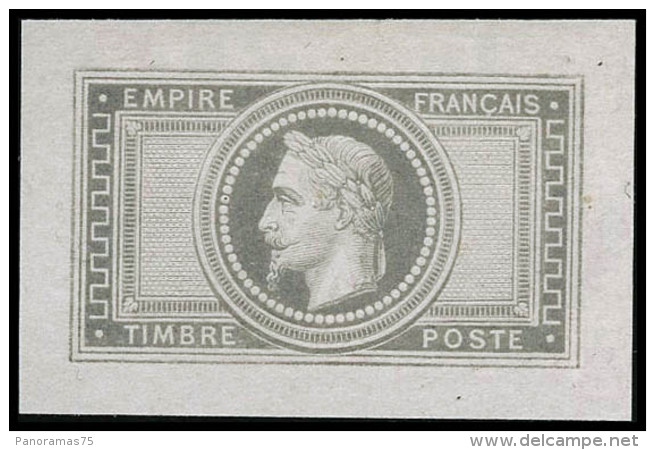 N&deg;33 Petite &eacute;preuve En Violet-gris Sans Faciale - TB - 1863-1870 Napoléon III. Laure