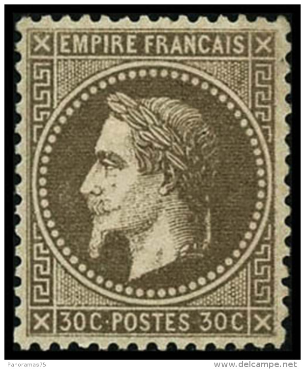 N&deg;30 30c Brun, Pi&egrave;ce De Luxe, Sign&eacute; Calves - TB - 1863-1870 Napoléon III. Laure