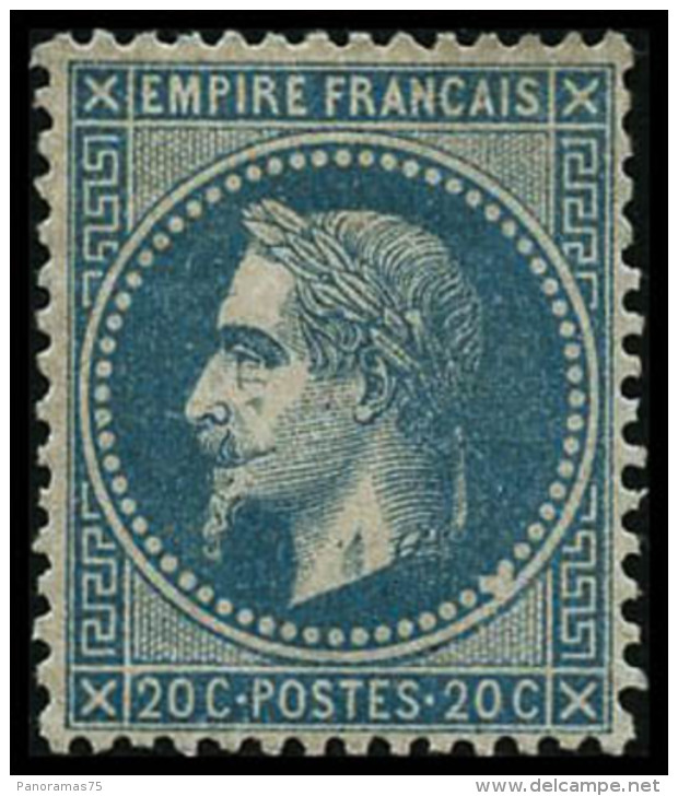 N&deg;29B 20c Bleu, Type II - TB - 1863-1870 Napoléon III. Laure