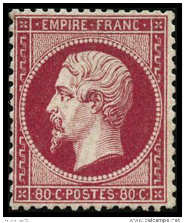 N&deg;24 80c Rose - TB - 1862 Napoleon III