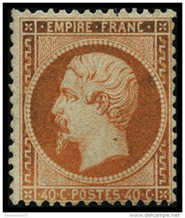 N&deg;23 40c Orange - TB - 1862 Napoleon III