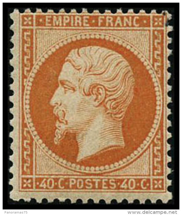 N&deg;23 40c Orange, Sign&eacute; Calves - TB - 1862 Napoleon III