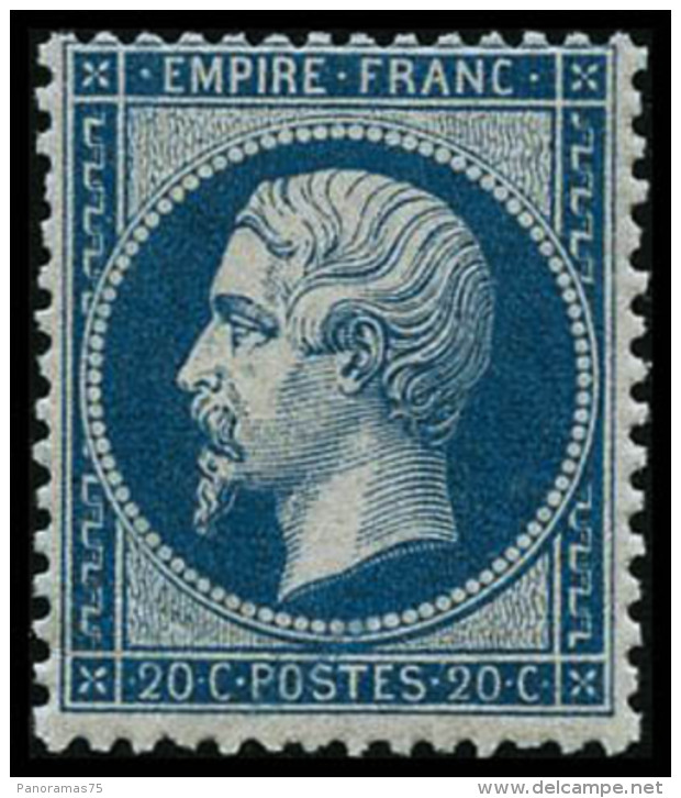N&deg;22 20c Bleu - TB - 1862 Napoleon III