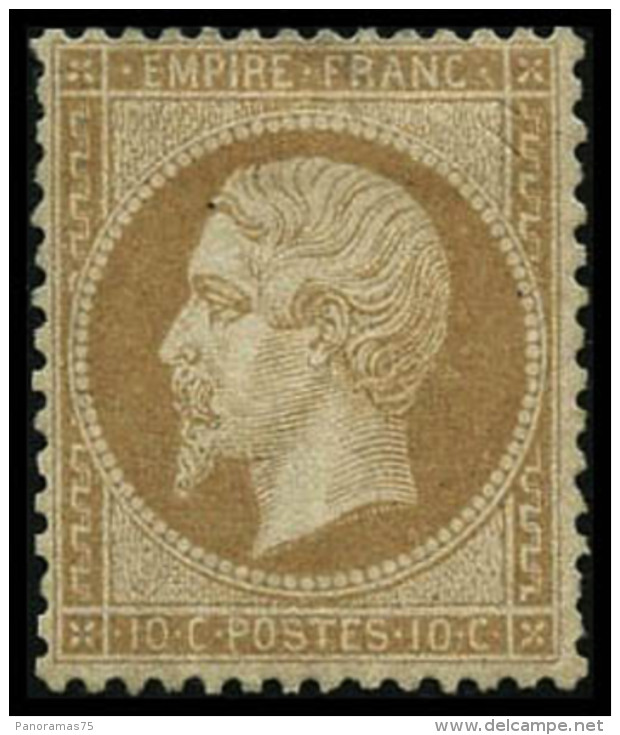 N&deg;21 10c Bistre, Sign&eacute; Miro - TB - 1862 Napoleon III