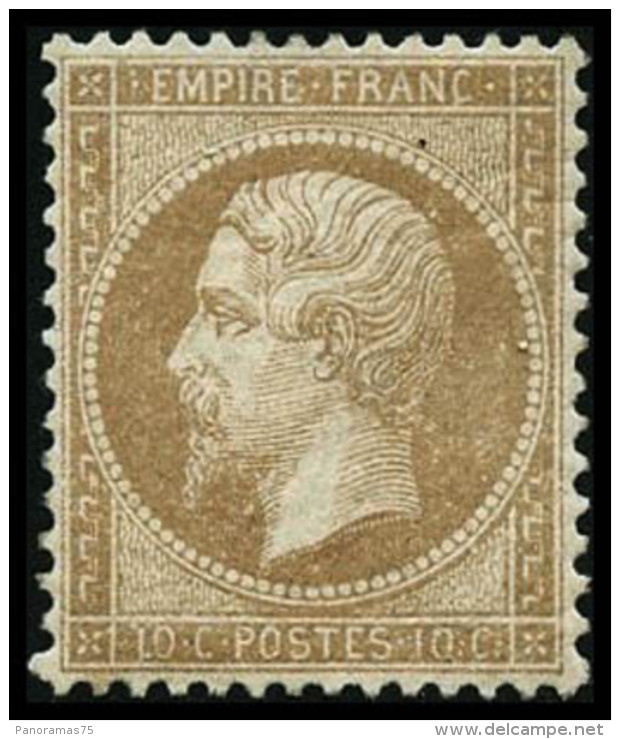 N&deg;21 10c Bistre, Pi&egrave;ce De Luxe - TB - 1862 Napoleon III