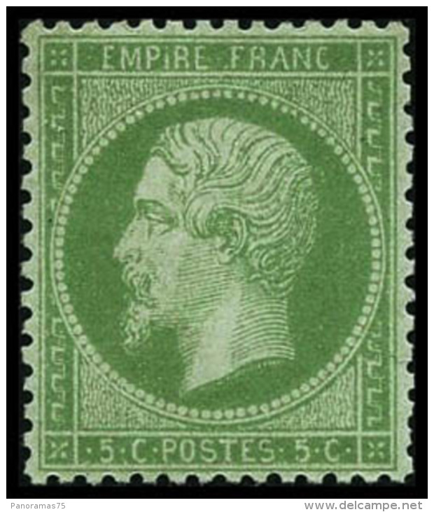 N&deg;20 5c Vert, Pi&egrave;ce De Luxe Roumet - TB - 1862 Napoleon III