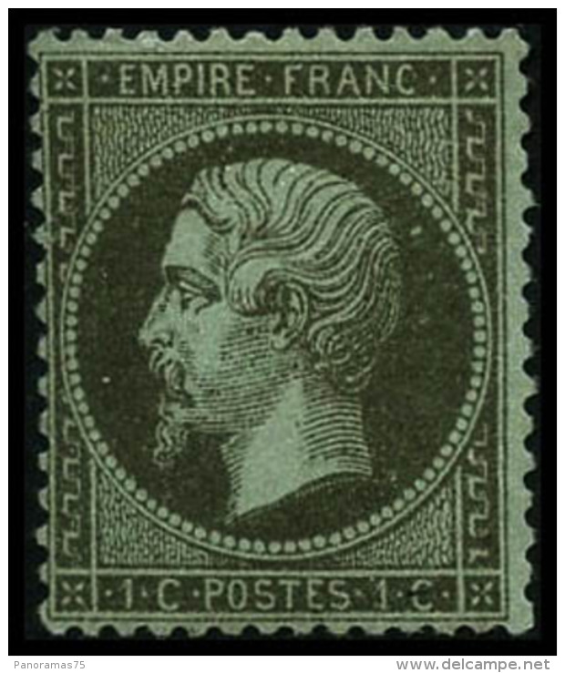 N&deg;19 1c Olive - TB - 1862 Napoleon III