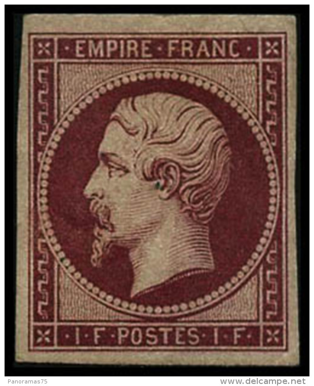 N&deg;18d 1F Carmin, R&eacute;imp - TB - 1853-1860 Napoleon III