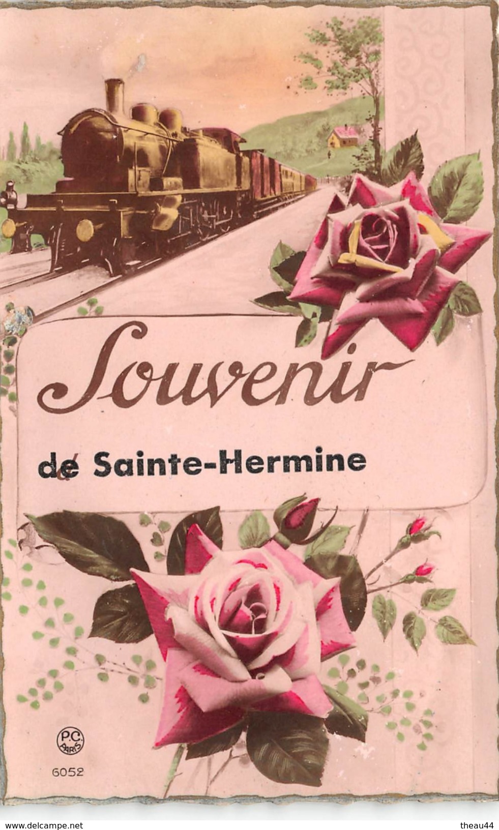 ¤¤  -  SAINT-HERMINE   -  Souvenir De ........   -  Train , Roses    -  ¤¤ - Sainte Hermine