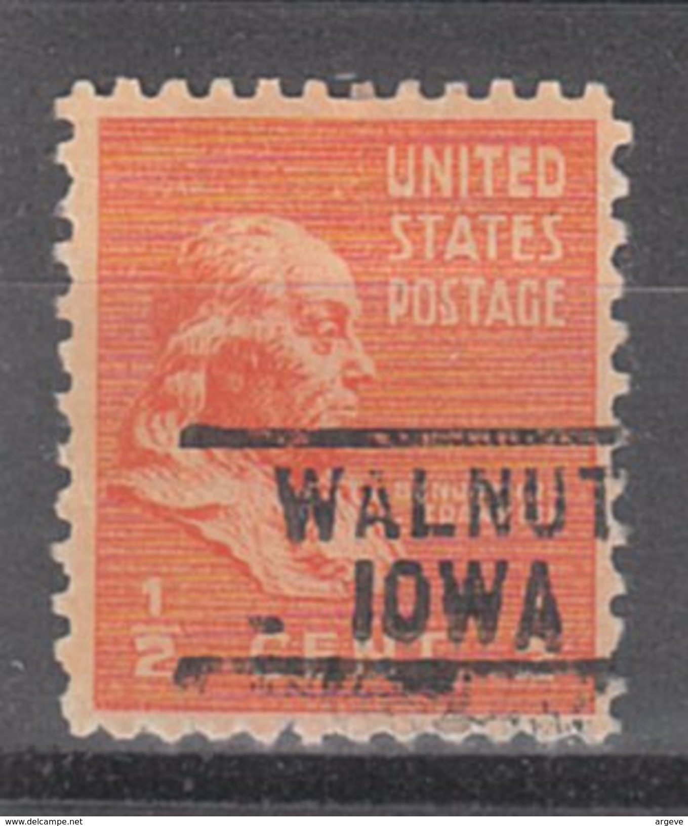 USA Precancel Vorausentwertung Preos Locals Iowa, Walnut 729 - Vorausentwertungen