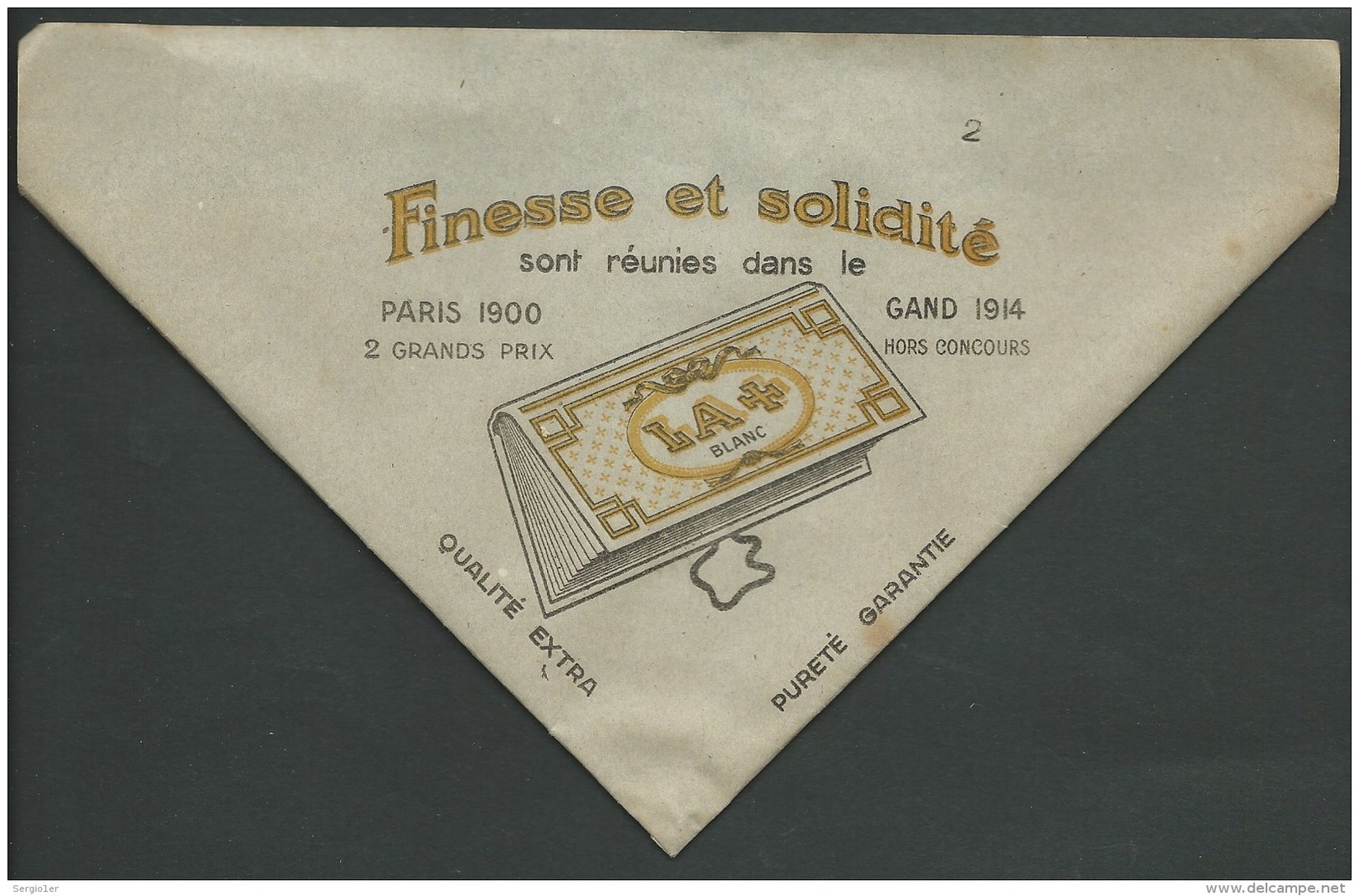 Pochette Tabac à Rouler Ancien LA + PARIS 1900 GAND 1914 N°2 - Boites à Tabac Vides