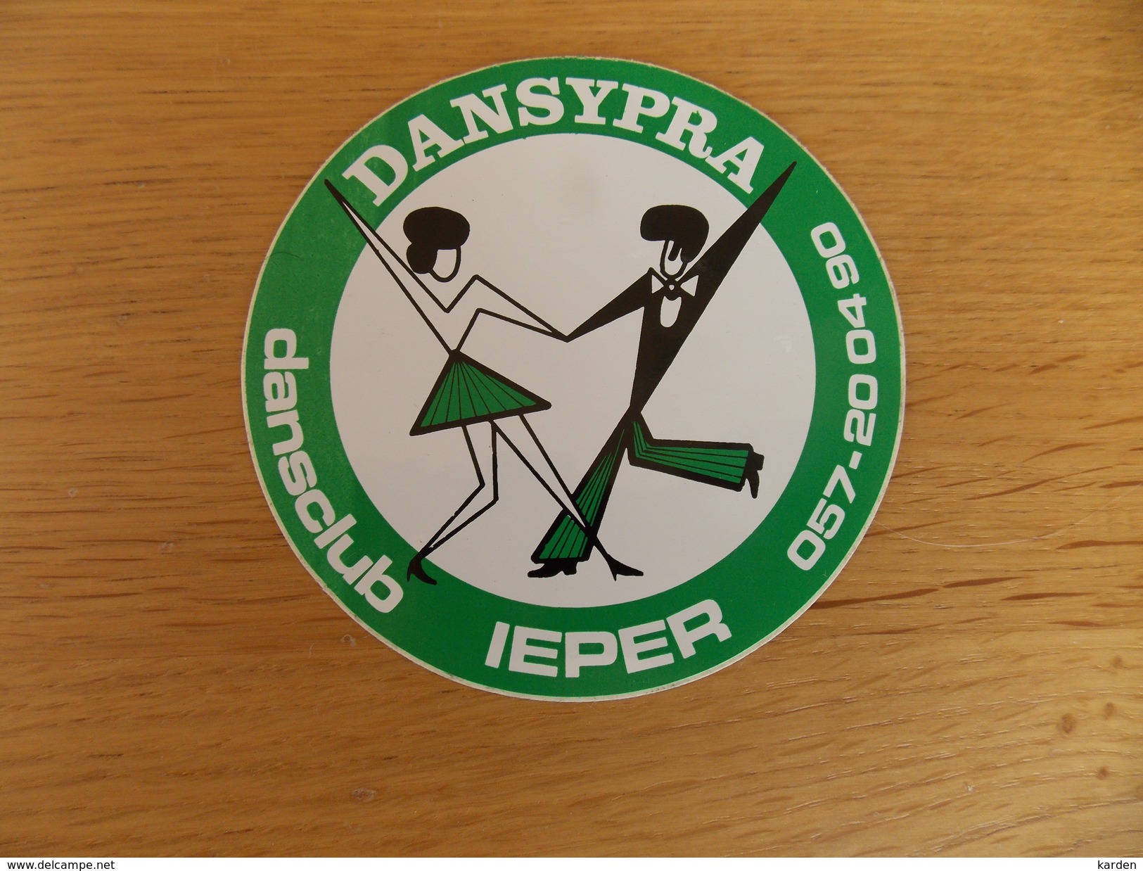 Sticker, Zelfklever, Autocollant   Dansypra Dansclub Ieper - Adesivi