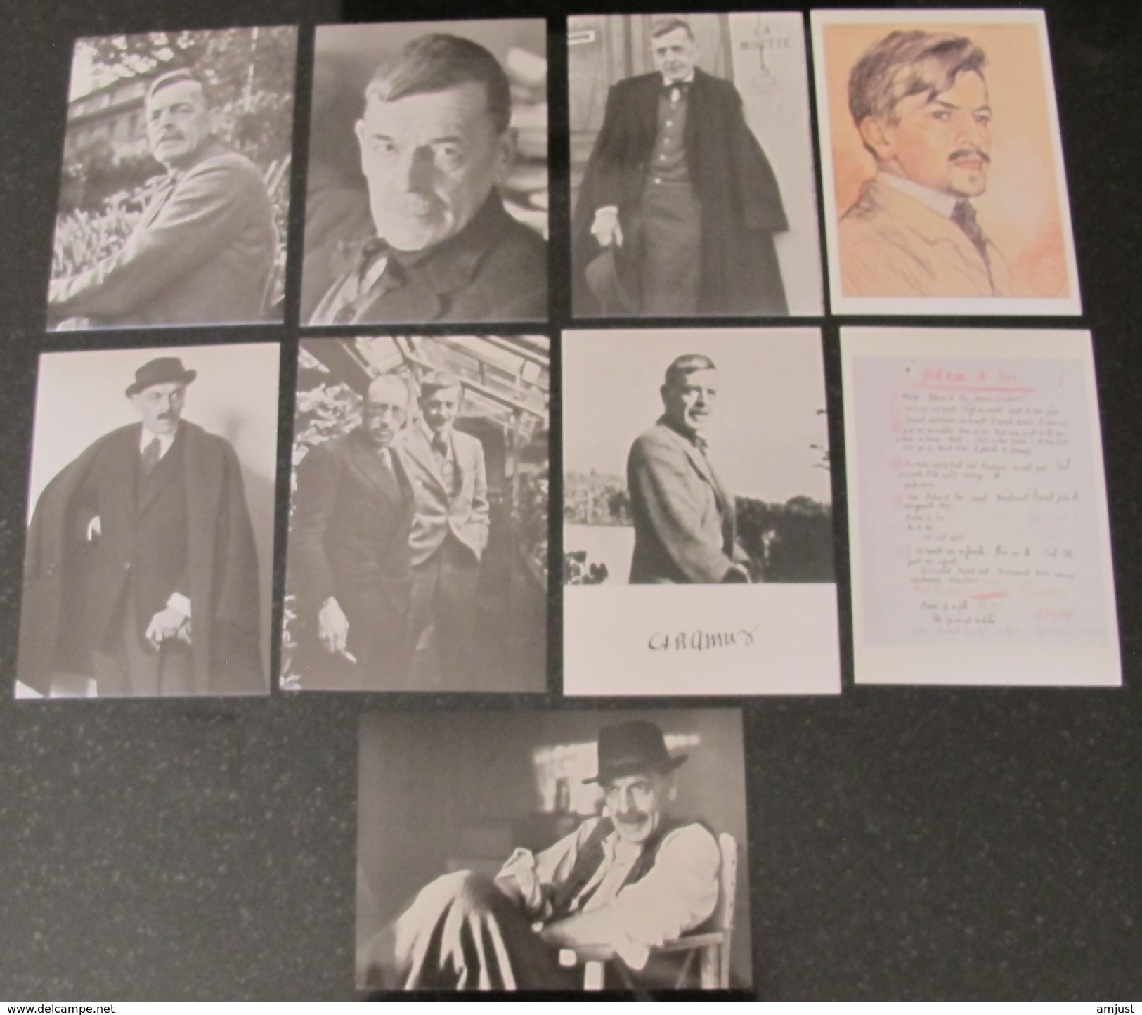 Suisse // Schweiz // Switzerland //  Ecrivains // C.F. Ramuz, Lot De 9 Cartes - Ecrivains