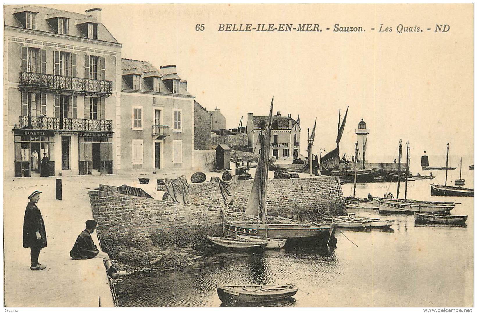 BELLE ILE EN MER        SAUZON    LE PORT - Belle Ile En Mer