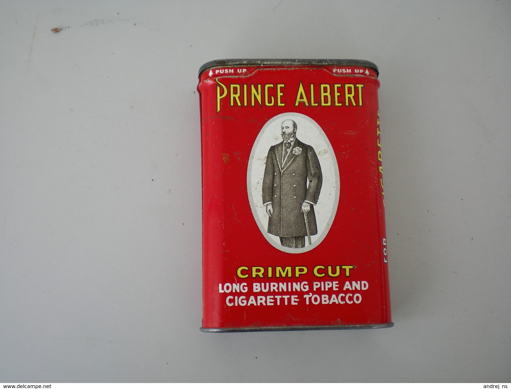 Price Albert Crimp Cut Logn Burning Pipe And Cigarette Tobacco Tobacco In A Box - Boites à Tabac Vides