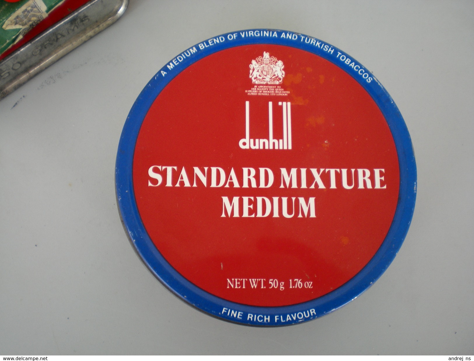 Dunhill Standard Mixture Medium Turkish Tobaccos Tobacco In A Box - Tabaksdozen (leeg)