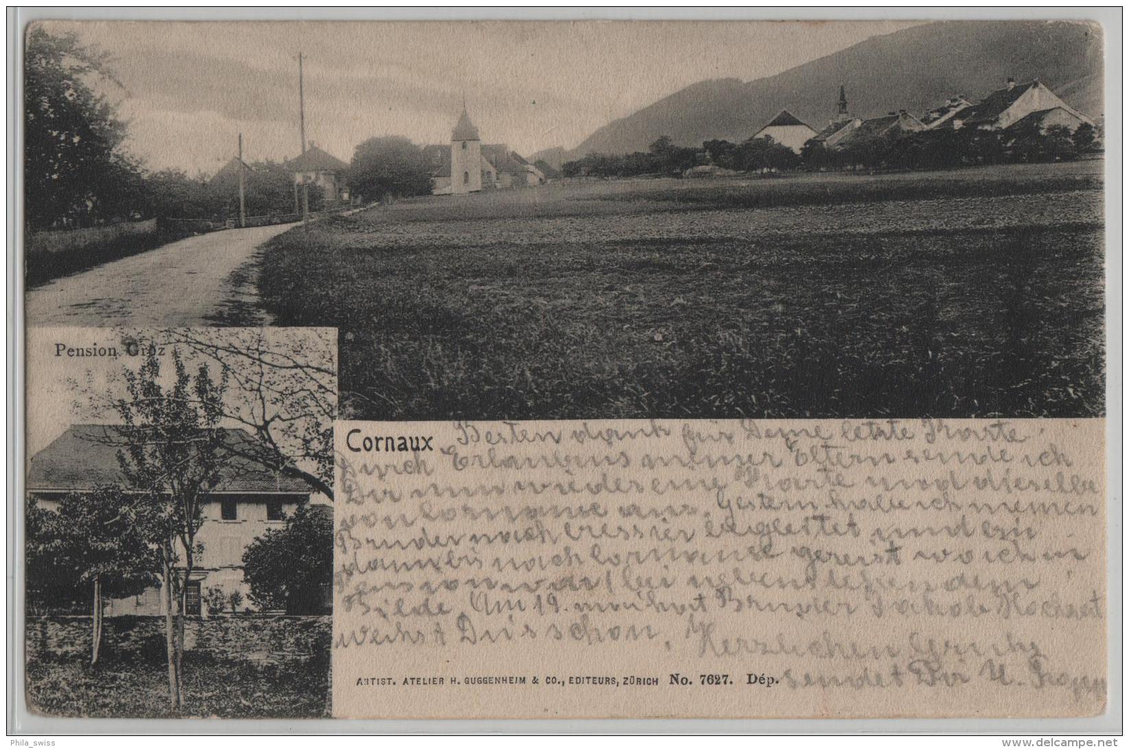 Cornaux (NE) - Pension Groz - Photo: Guggenheim No. 7627 - Cornaux