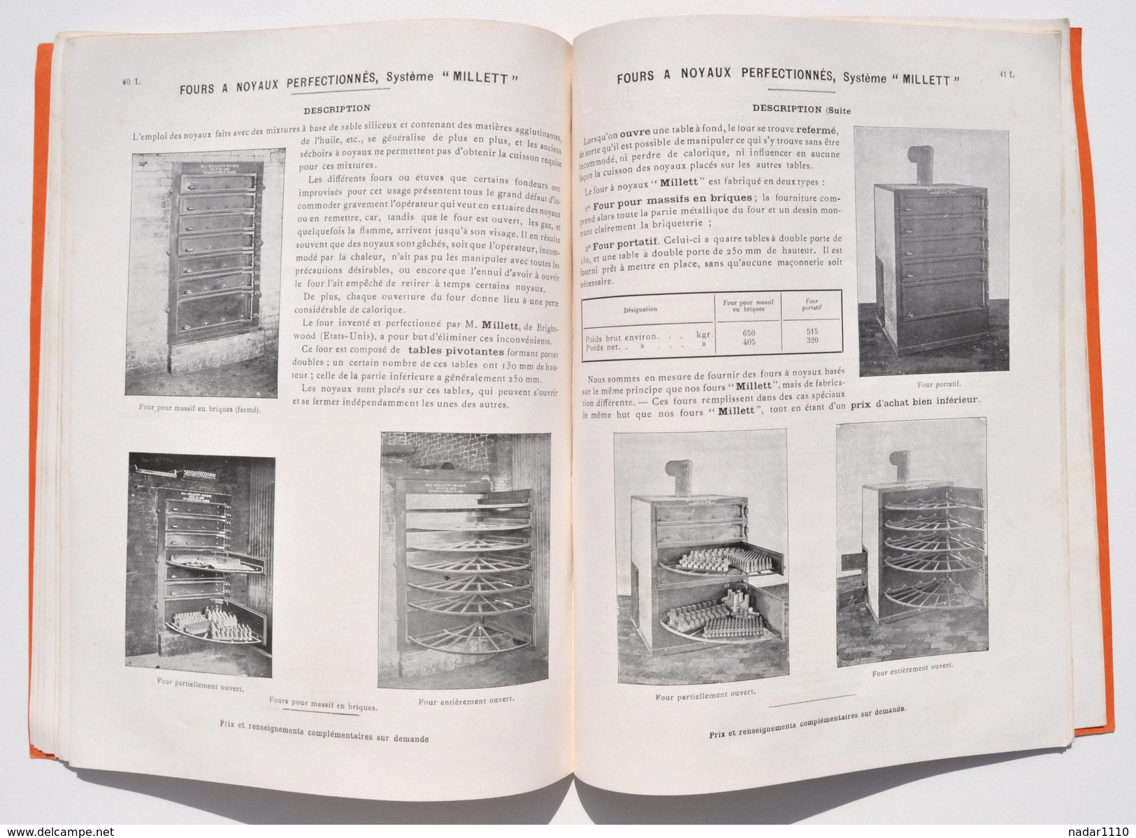 Ancien CATALOGUE de Matériel de FONDERIE - Fenwick Frères, année 1909 / Sablerie, tonneau, machine à mouler...