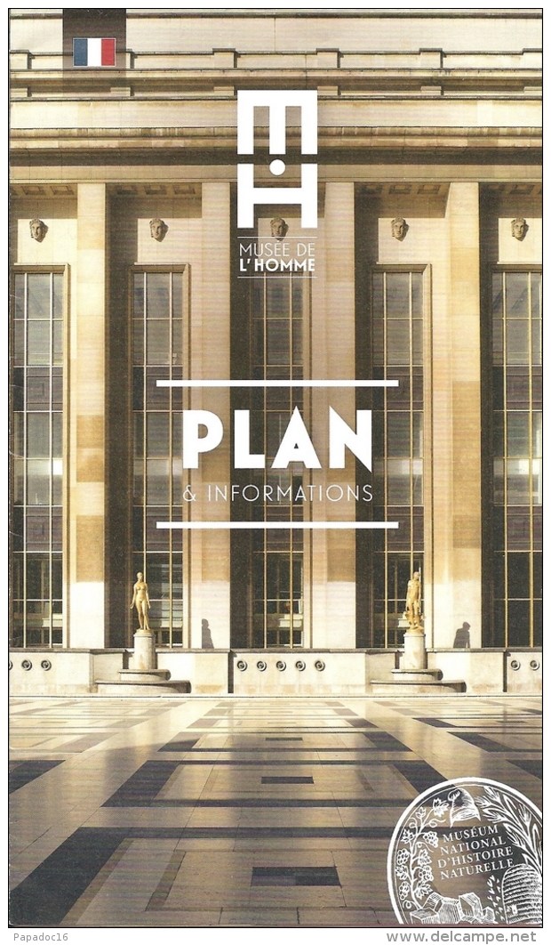 Dépliant - Musée De L'Homme - Paris : Plan & Informations  (janvier 2015) - Dépliants Touristiques