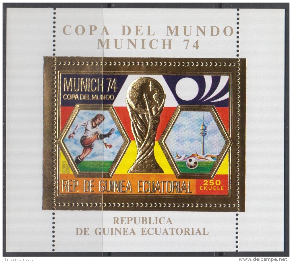 Sheet II, Equatorial Guinea Soccer, 1974 World Cup, FIFA 2 - 1974 – Germania Ovest