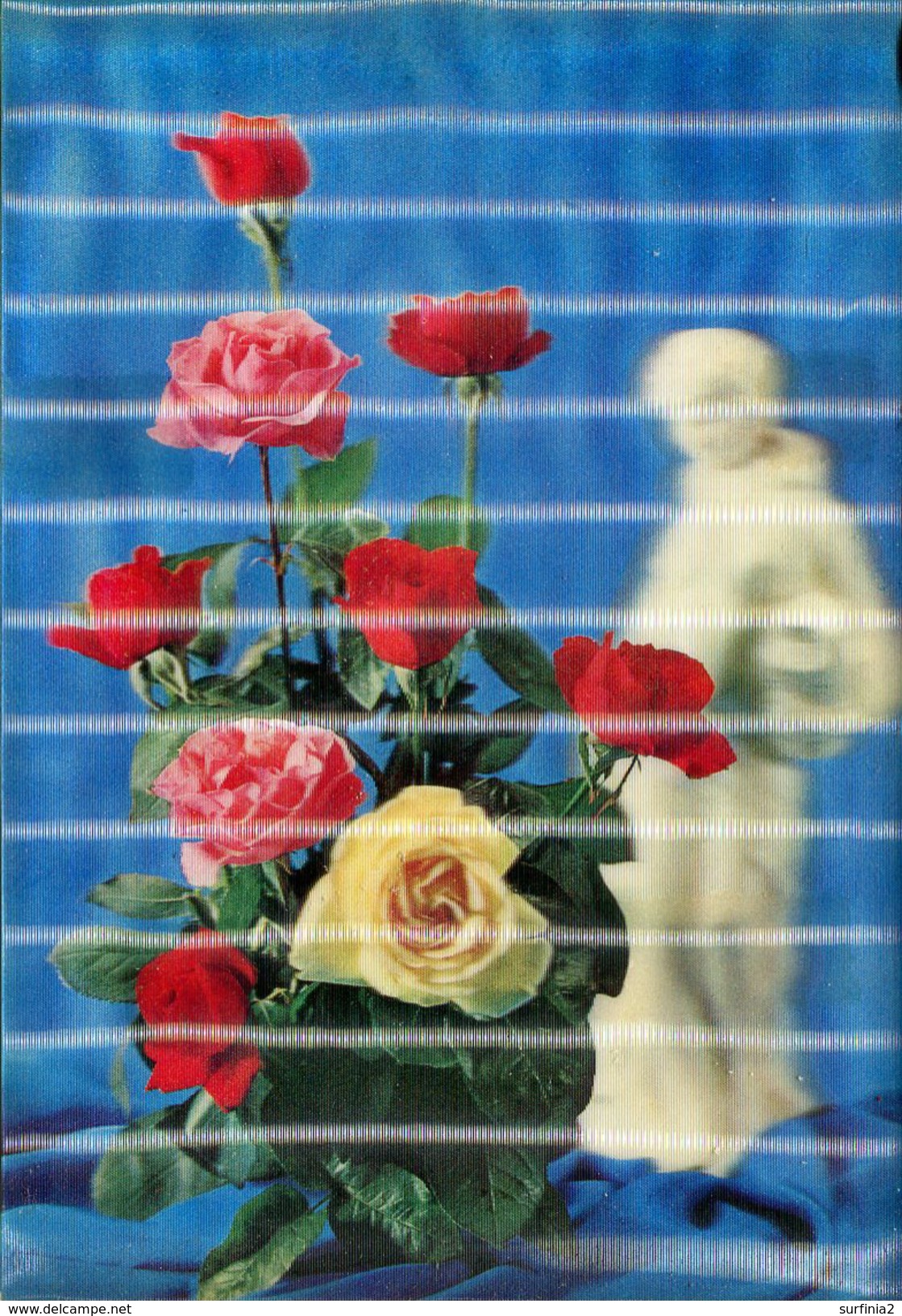 LENTICULAR (3-D) - ROSES - VERY GOOD CONDITION (LINES CAUSED BY SCANNING) -  Nov192 - Other & Unclassified