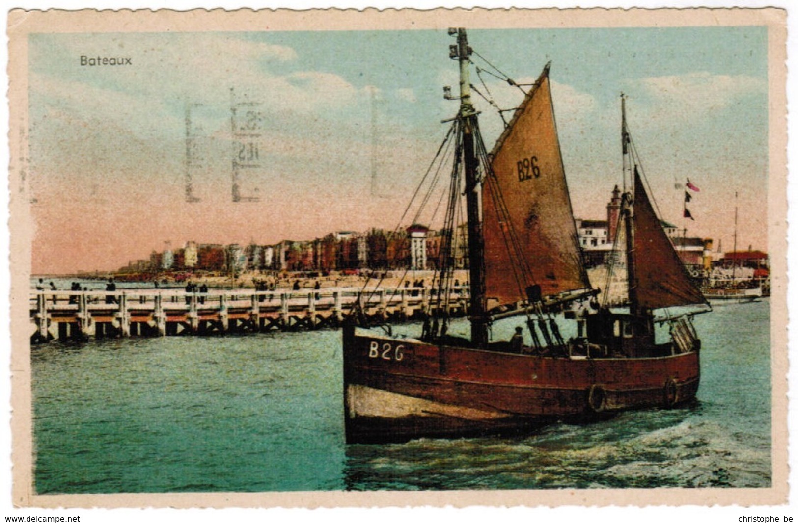 Blankenberge, Blankenberghe, "Bateaux", Vissersboot B26 (pk32974) - Blankenberge