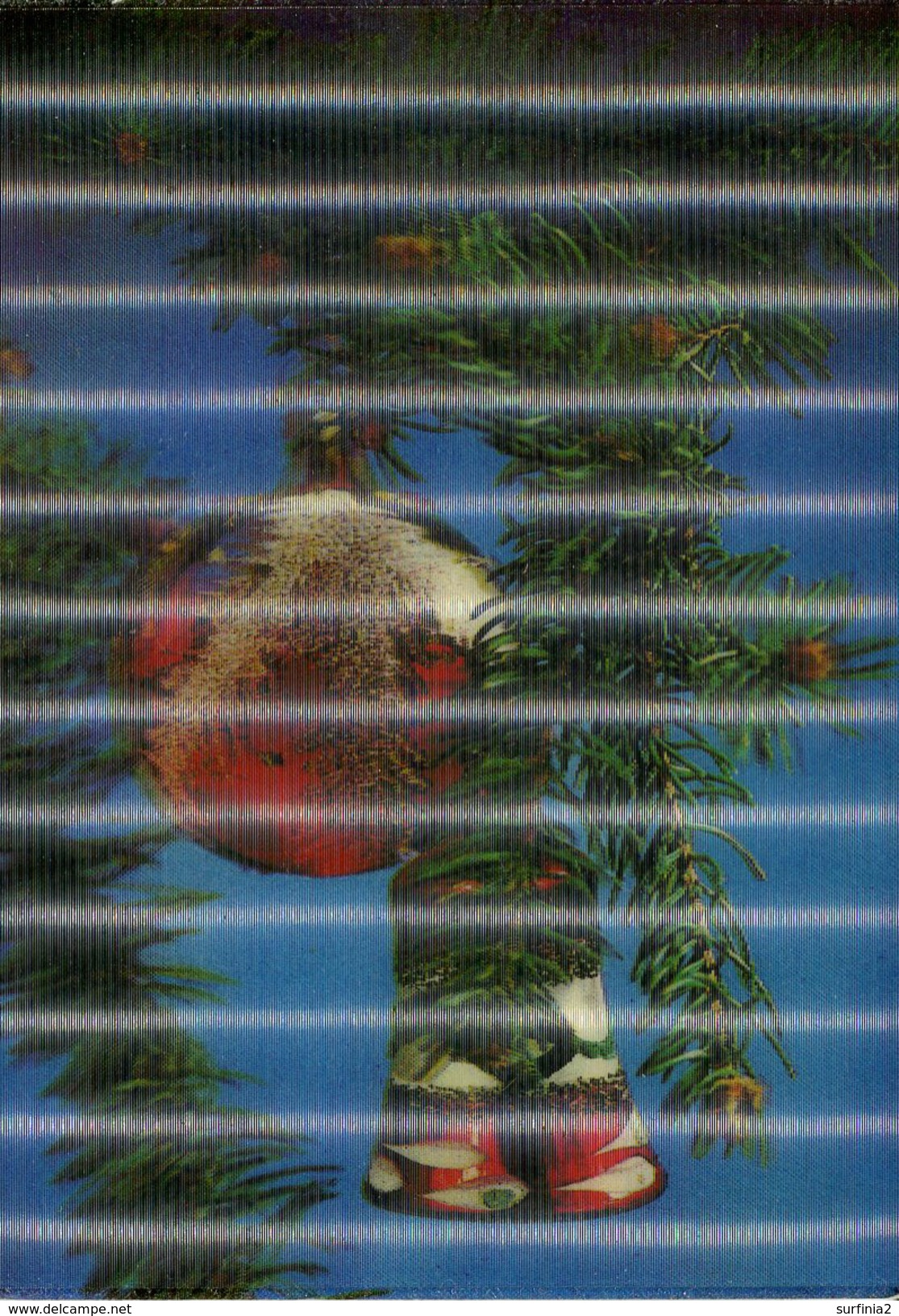 LENTICULAR (3-D) - CHRISTMAS TREE BAUBLES - VERY GOOD CONDITION (LINES CAUSED BY SCANNING) -  Nov197 - Other & Unclassified